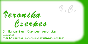 veronika cserpes business card